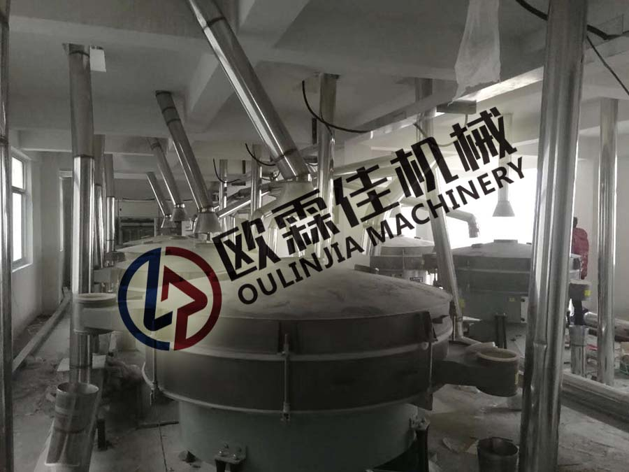 搖擺篩安裝現場